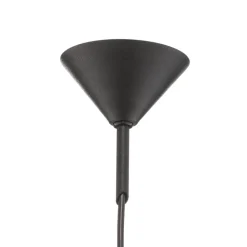 Hanglamp 562, mat glas, kap/baldakijn zwart