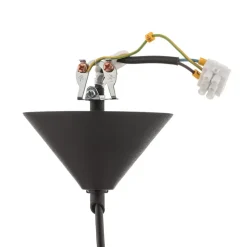 Hanglamp 562, mat glas, kap/baldakijn zwart