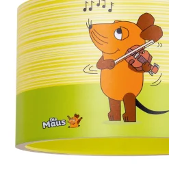 Hanglamp 25/40 muis, geel, E27, 1-lamp, kunststof