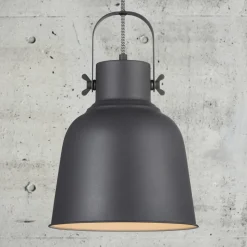 Hanglamp Adrian in zwart, Ø 25cm