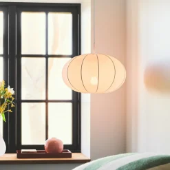 Hanglamp Aeron 40 met stoffen kap Ø 40 cm