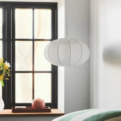 Hanglamp Aeron 40 met stoffen kap Ø 40 cm