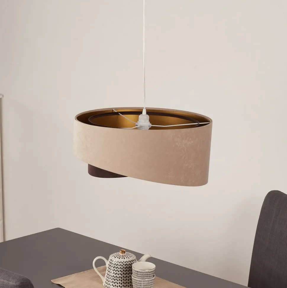 Hanglamp Arianna in gelaagde look, 2-kleurig