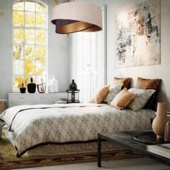 Hanglamp Arianna in gelaagde look, 2-kleurig