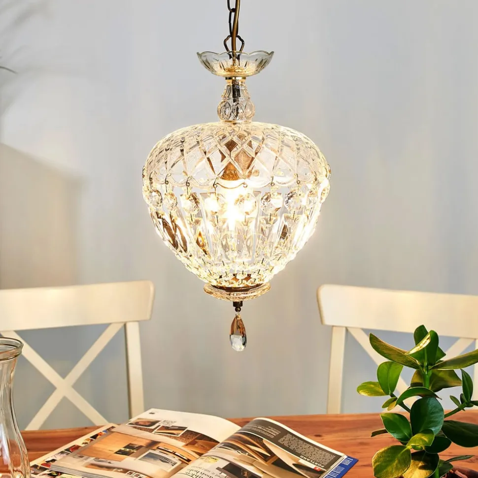 Hanglamp Arila, kristalglas, Ø 25 cm