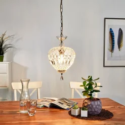 Hanglamp Arila, kristalglas, Ø 25 cm