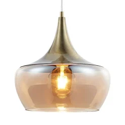 Hanglamp Arola, antiek messing