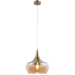 Hanglamp Arola, antiek messing