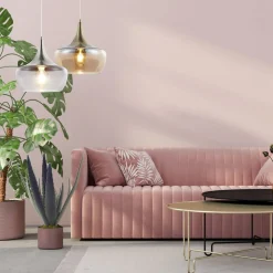 Hanglamp Arola, antiek messing