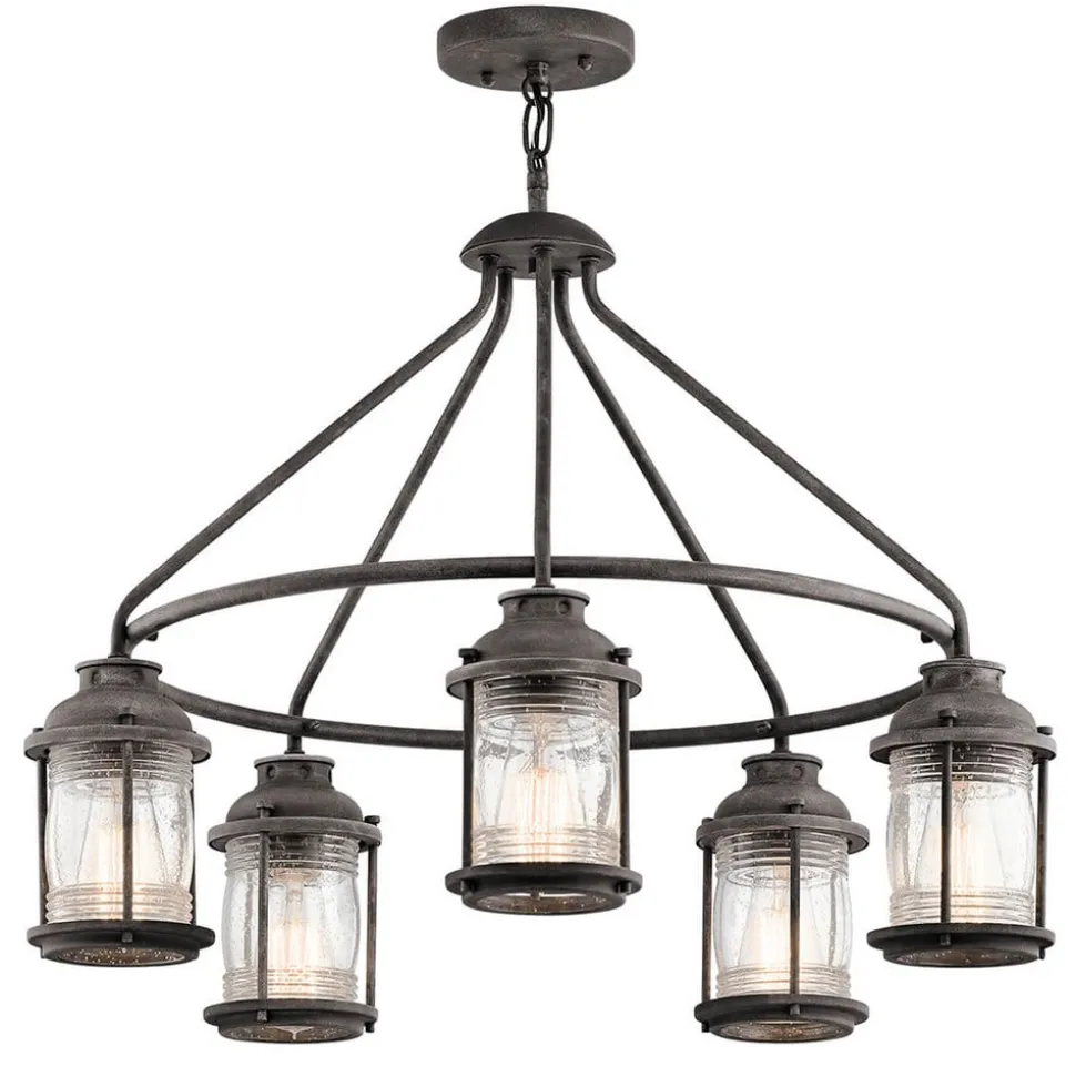 Hanglamp Ashland Bay in verweerde zink-optiek