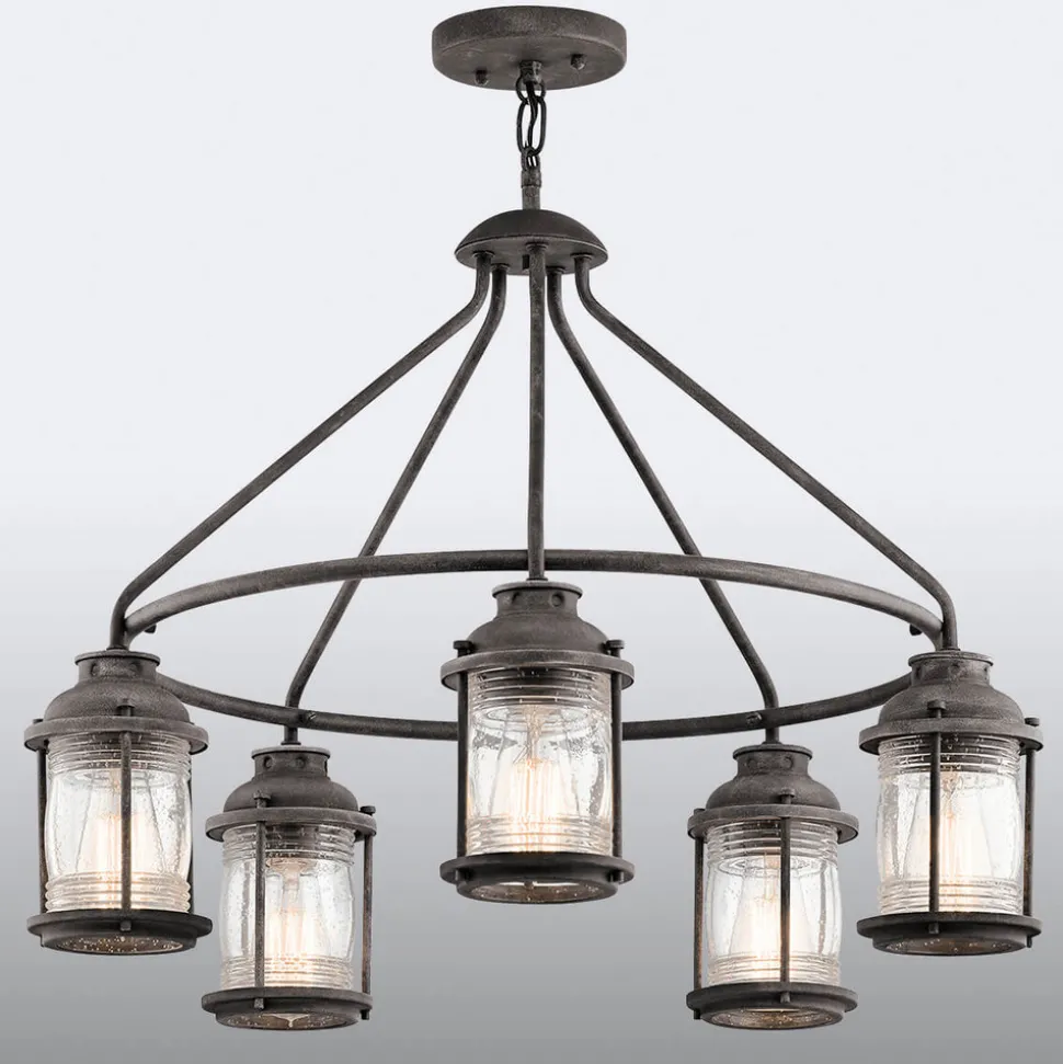 Hanglamp Ashland Bay in verweerde zink-optiek