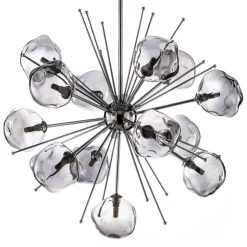 Hanglamp AV-1777-13K chroomkleurig glas 13-vlammig