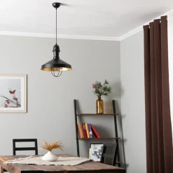 Hanglamp AV-4106-M25-BSY met kooi-kap