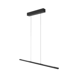 Hanglamp Bande, up/down, zwart, 120 cm, CCT, dimmer