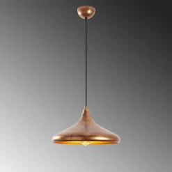 Hanglamp Barek 11545, brons brüné, metaal, Ø 34 cm