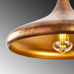 Hanglamp Barek 11545, brons brüné, metaal, Ø 34 cm