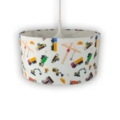 Hanglamp Baustelle met stoffen kap