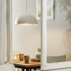 Hanglamp Beta in wit-goud