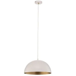 Hanglamp Beta in wit-goud