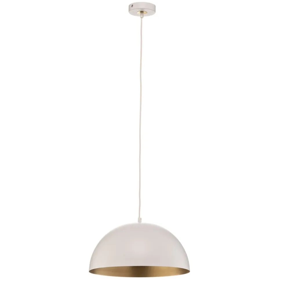 Hanglamp Beta in wit-goud