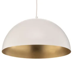 Hanglamp Beta in wit-goud