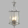Hanglamp Bevelled Lantern, glas, chroom
