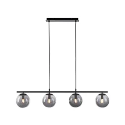 Hanglamp Big Widow, glazen bollen, 4-lamps