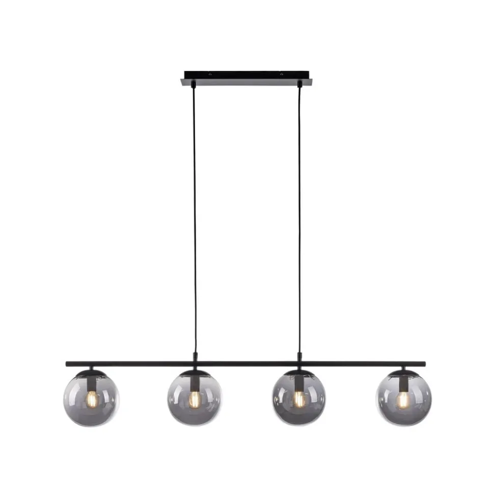 Hanglamp Big Widow, glazen bollen, 4-lamps