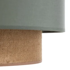 Hanglamp Boho Ø 45 cm 1-lichts saliegroen/jute