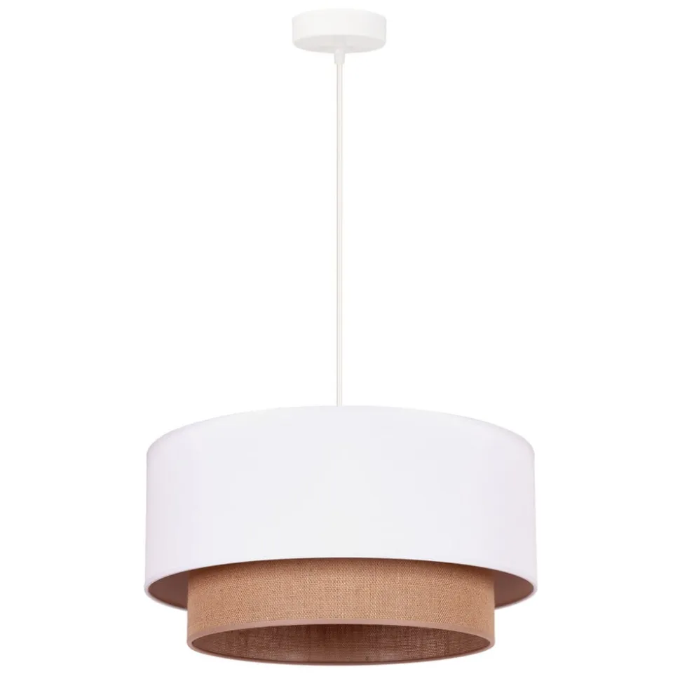 Hanglamp Boho Ø 45 cm 1-lichts wit/jute