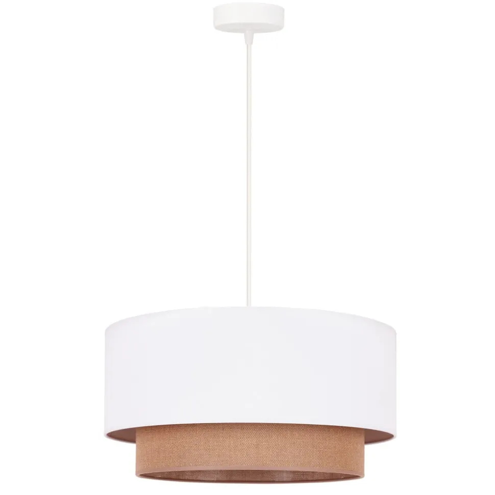 Hanglamp Boho Ø 45 cm 1-lichts wit/jute