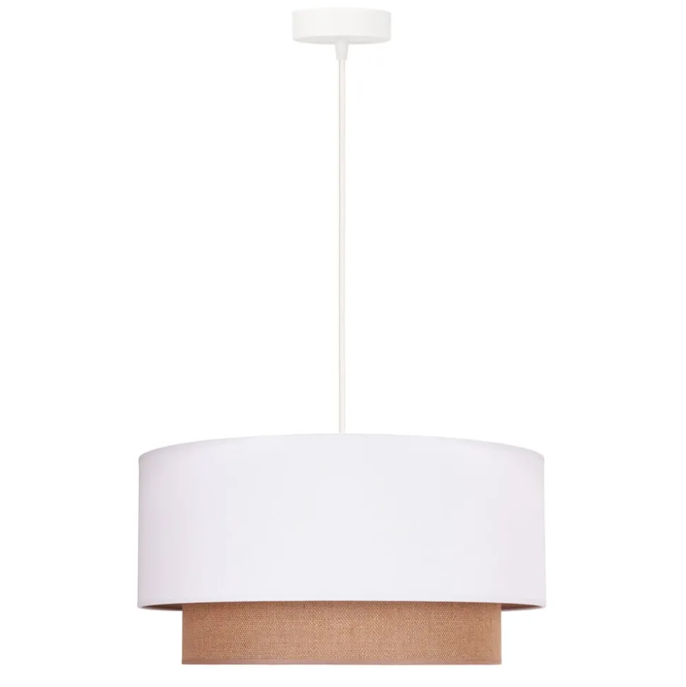 Hanglamp Boho Ø 45 cm 1-lichts wit/jute