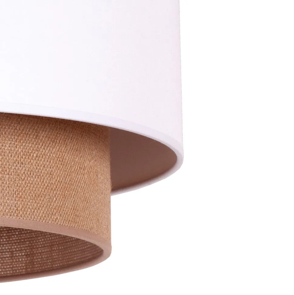 Hanglamp Boho Ø 45 cm 1-lichts wit/jute