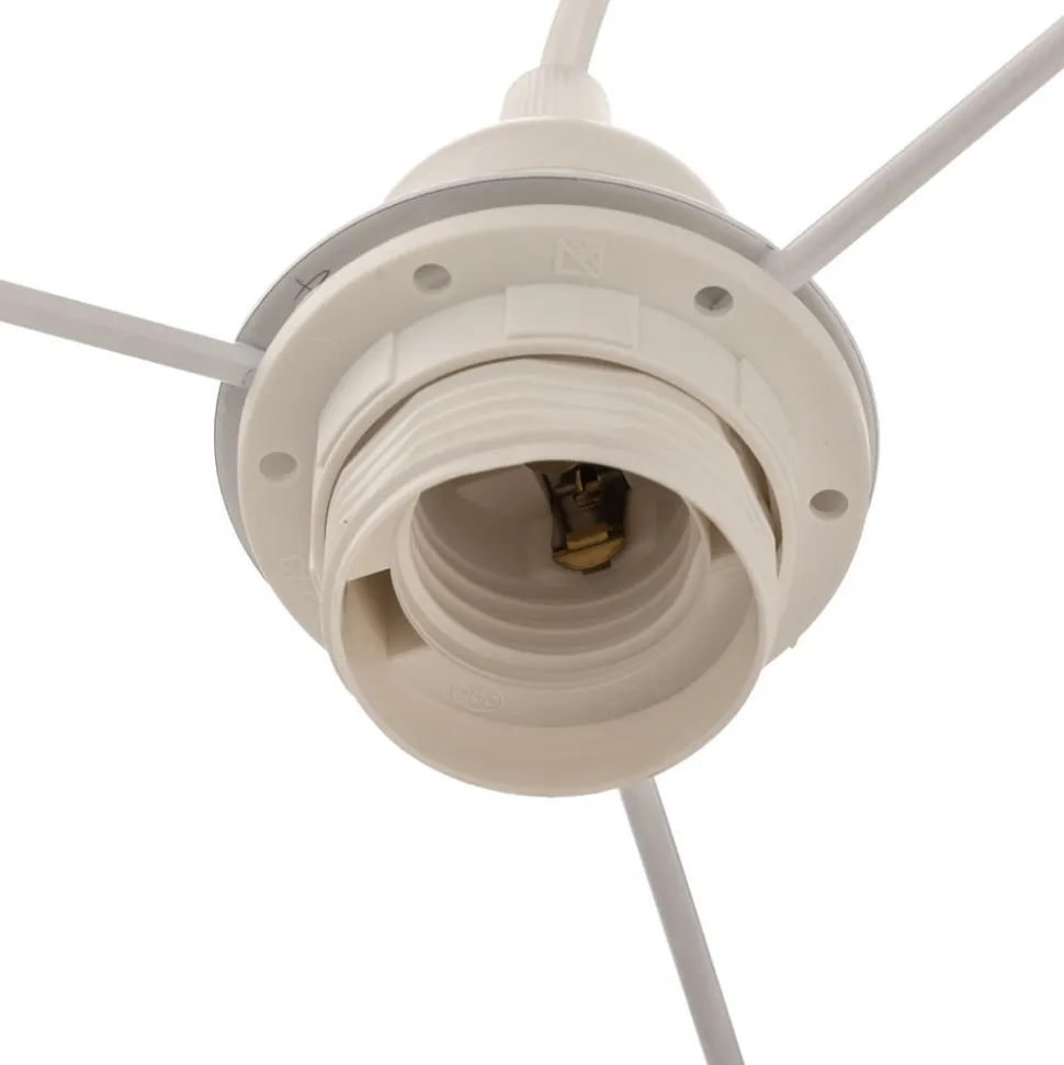 Hanglamp Boho, dubbele kap, beige