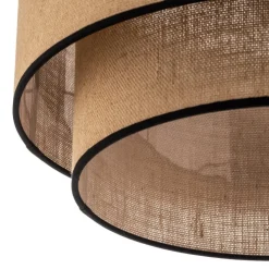 Hanglamp Boho jute & zwart Ø45cm 1-lamp