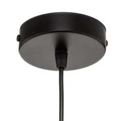 Hanglamp Boho jute & zwart Ø45cm 1-lamp