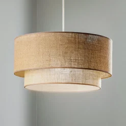 Hanglamp Boho jute naturelbruin Ø45cm 1-lamp