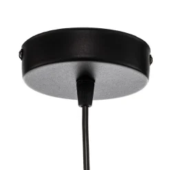 Hanglamp Boho, rotan, textiel, beige/jeans