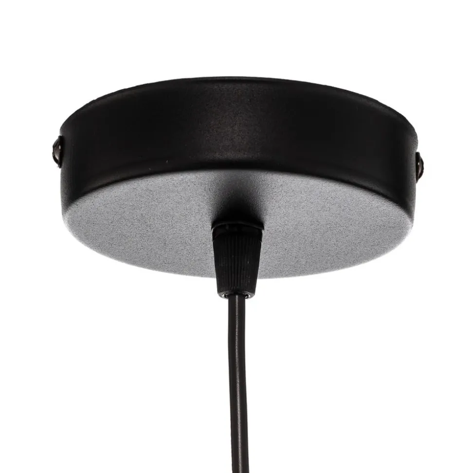 Hanglamp Boho, rotan, textiel, beige/jeans