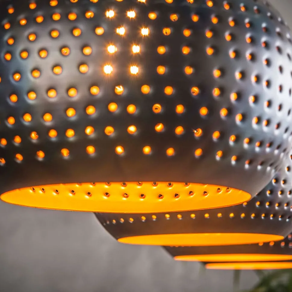 Hanglamp Bombur 4-lamps zwartbruin