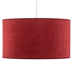 Hanglamp Bristol, geweven patroon, rood