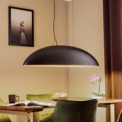 Hanglamp Canoe V, zwart/goud