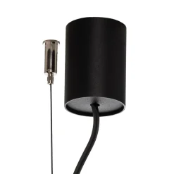 Hanglamp Canoe V, zwart/goud