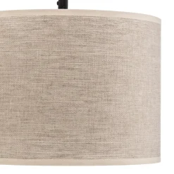 Hanglamp Canvas, linnen kappen, 3-lamps