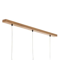 Hanglamp Canvas, linnen kappen, 3-lamps