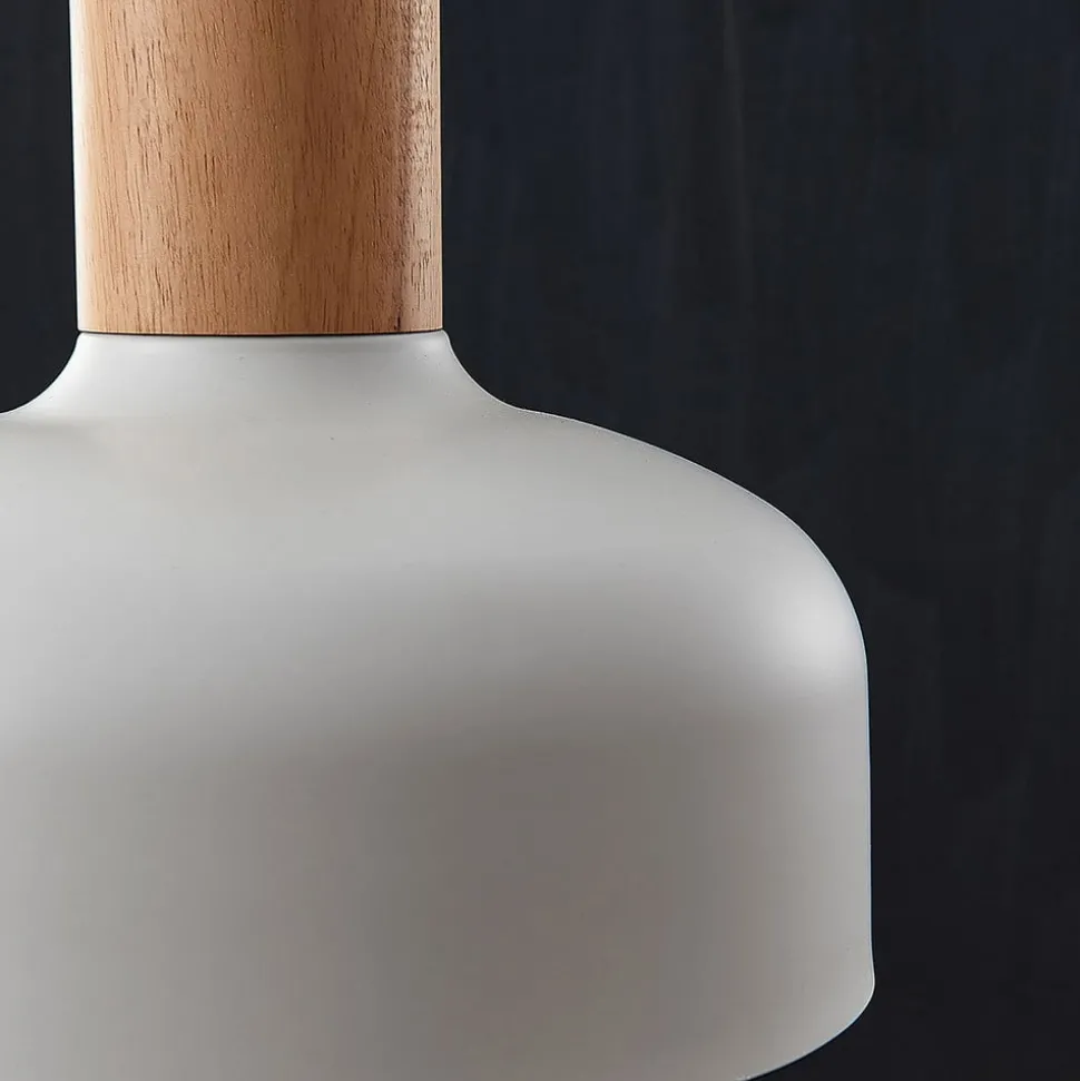 Hanglamp Carlise met houten element