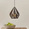 Hanglamp Carlton zwart-koper Ø 31 cm