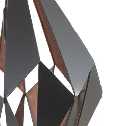 Hanglamp Carlton zwart-koper Ø 31 cm