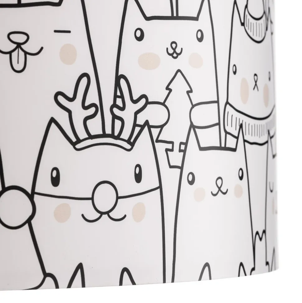 Hanglamp Cats bedrukt met een kattenmotief