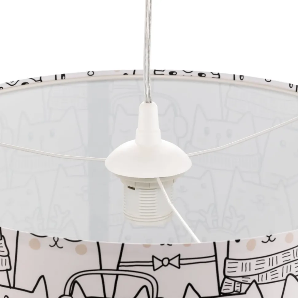 Hanglamp Cats bedrukt met een kattenmotief